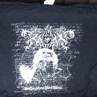 Kroda T-Shirt Print beidseitig Nokturnal Mortum Carpathian Black Metal Size S
