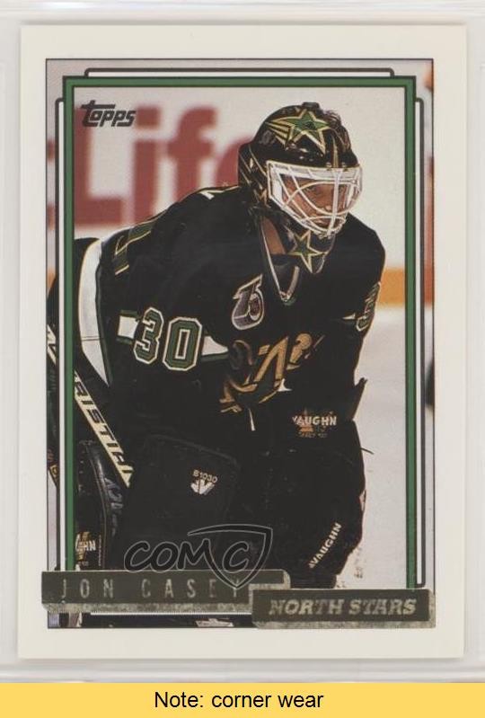 1992-93 Topps Gold Jon Casey #379 READ 0a1