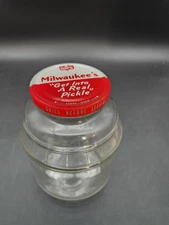 Vintage Milwaukee Dill Pickle Glass Jar Cheese Co.  Wi Wisconsin Early 
