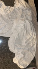 Set Of Three Crib Size white fitted bed sheet