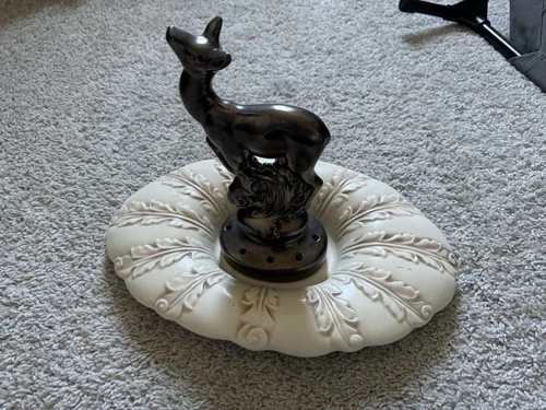 Red Wing Pottery - Two-Tone 2pc Deer Frogger Set - Ivory/Bronze