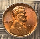 1946-D Lincoln Wheat Cent, ANACS MS-64 Red