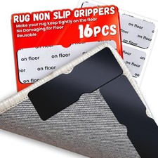 Rug Non Slip Grippers, Reusable Rug Tape Pads for Hardwood Floors, Tiles, No ...