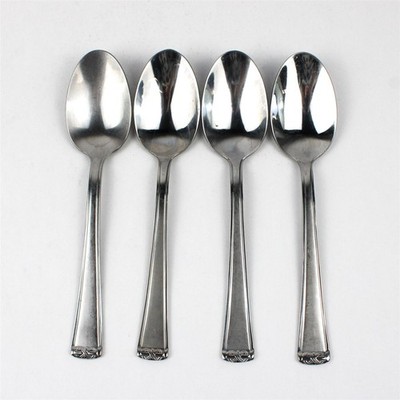 Mengenangebot 4 Hampton Silversmiths HSV141 Edelstahl Suppen Löffel