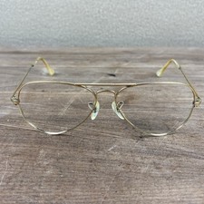 Vintage B L Ray-Ban 135 A5605 Sunglasses Aviator Gold FRAMES ONLY 58-14-135 USA