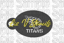 Football Titan - Face Painting STENCIL