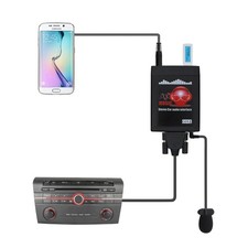 Bluetooth Car Kit, Car Stereo USB AUX 3.5mm Wireless Hands-Free Bluetooth Ada...