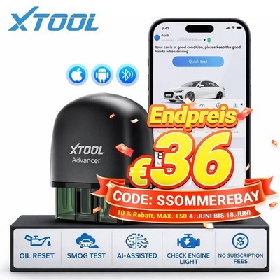 XTOOL AD20 PRO Bluetooth KFZ OBD2 Diagnosegerät Fehlercode-Lesegerät Android IOS