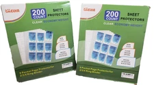 SMELHA 200 Count 9 Pocket Page Protector, 2-Pack