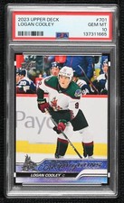 2023 Upper Deck Extended Series Young Guns Logan Cooley #701 PSA 10 GEM MT 0u20