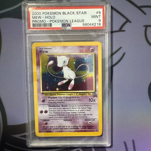 PSA 9 Mew 9 Black Star 2000 League Promo Pokemon TCG HOLO ENGLISH WOTC