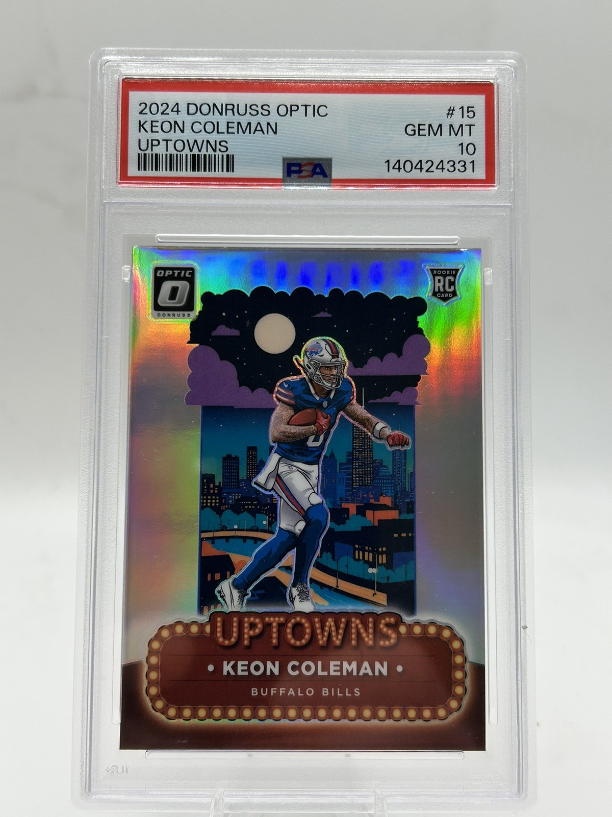 Keon Coleman Panini Donruss Optic Uptowns #15 Base