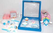 Sanrio Character CINNAMOROLL Jewelry Set 3 rings Necklace Figurine Mixed Lot 45