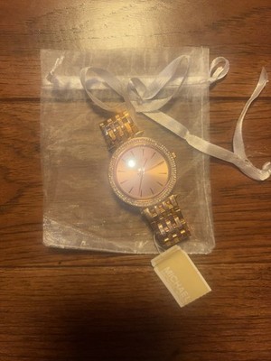 Michael Kors Women's Watch Darci Rose Gold Stainless Steel Needs Battery MK3192
