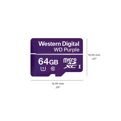 Western Digital Purple Surveillance Micro SD Karte robust