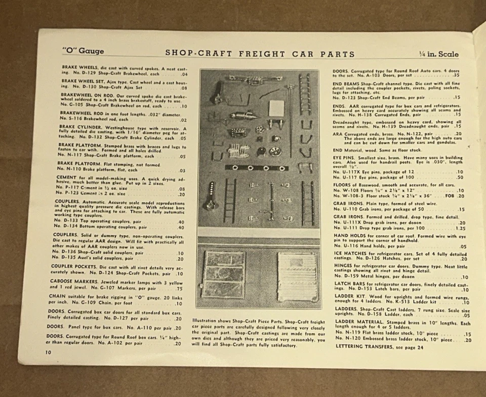 Model Railroad Shop 1939 Catalog Dunellen NJ Train Equipment Supplies Original - Image 4 of 4