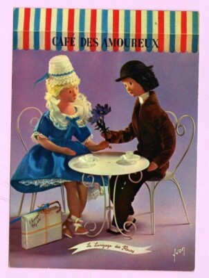 Cpm. Les Poupées de Peynet: Bleuet: I dare confess my love to you. Very good é