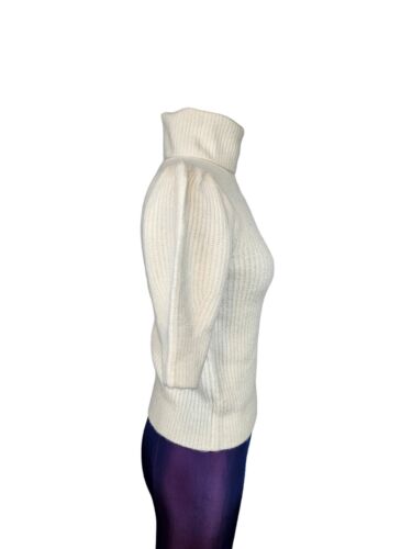 NWT Gap Cream One Shoulder Turtleneck Ribbed Sweater Size XXS Women's M62 - Picture 5 of 9