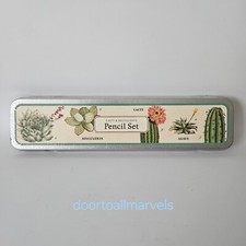 Cavallini & Co Boxed Pencil Set (10pcs) Cacti & Succulents NEW Sealed
