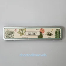 Cavallini & Co Boxed Pencil Set (10pcs) Cacti & Succulents NEW Sealed