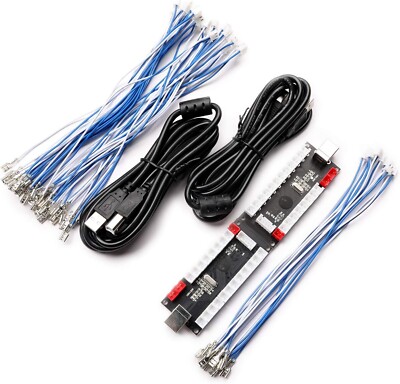 Zero Delay Arcade USB ENCODER PC TO JOYSTICK FOR 2PIN JOYSTICK &4.8MM BUTTON