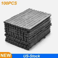 100pcs Tire Repair Plug Car Puncture Recovery Tyre Tubeless Seal Plug Strip NEW