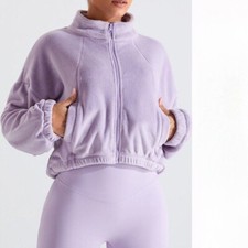 The new O grain velvet sports coat female warm yoga fitness jacket