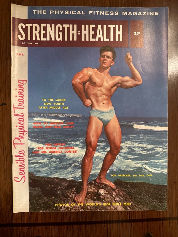 Strength & Health October 1958 Tom Drescher Photos of The World’s Best Built Men