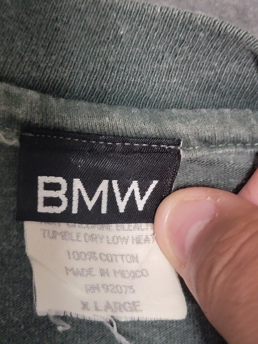 T-shirt BMW Police Motors – Homme – Noir – Taille L – Logo Brodé – Vintage