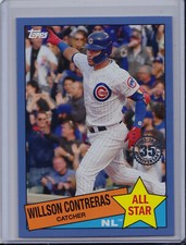 Willson Contreras 2020 Topps Series 2 Blue Parallel 1985 All-Star Insert Cubs