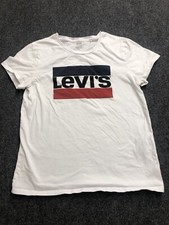 Original Levi  s White logo T Shirt Size M