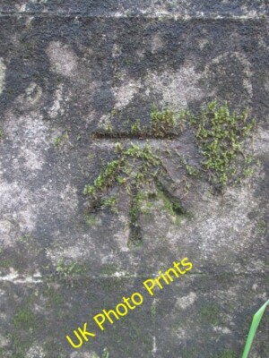 Photo 6x4 Ordnance Survey Cut Mark Pontyates/Pont-iets This OS cut mark  c2015