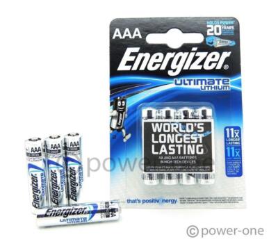 24 x Energizer Ultimate Lithium AAA Micro Batterien LR03 AM4