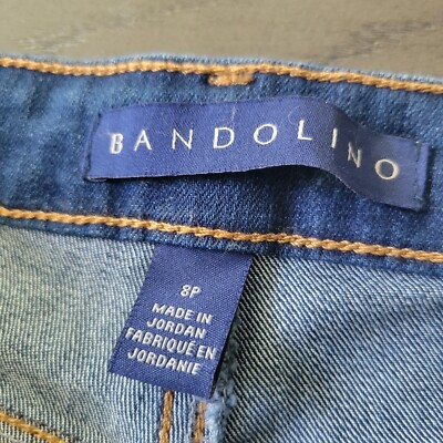 Jean Noir Bandolino Mandie Taille 8P - Occasion Excellent état, Coupe Straight Leg, Longueur 29, Coton Mélangé