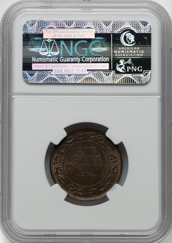 Canada - 1915 - GEORGE V - Large Cent - NGC MS65BN - GORGEOUS GEM! - Picture 2 of 2