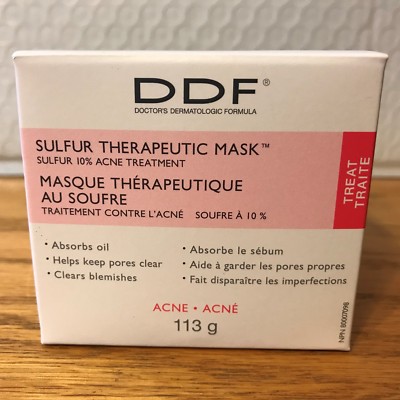 DDF Sulfur Therapeutic Mask Acne Blemish Treatment 113 g 4 Oz