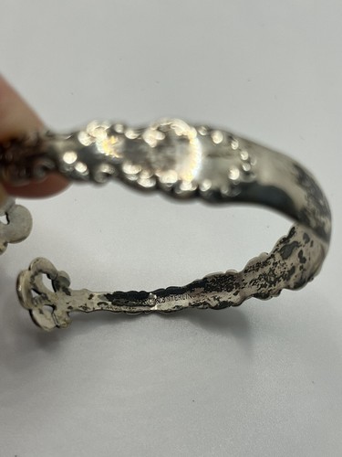 R.W. & S Sterlingsilber Löffelarmband Vintage verziertes Design - Bild 5 von 20