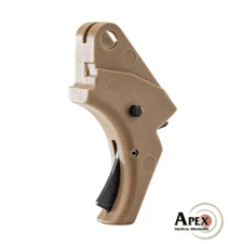 Apex Tactical S&W SD SD-VE Sigma Polymer Trigger - FDE / Flat Dark Earth
