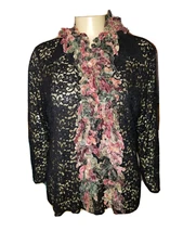 Manifattura Almar Scarf Women's Loose Knit Loom  Fringe Burgundy Green Italy