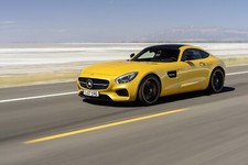 Cars mercedes amg gt new super coupe Desk Mat Stitched