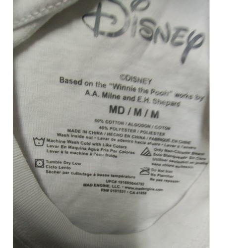Disney Winnie the Pooh Graphic Print Long Sleeve Top White Medium - Picture 6 of 11