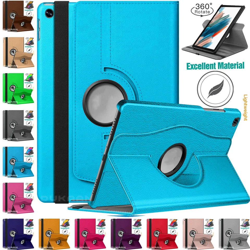 Case For Samsung Galaxy Tab A8 10.5" 360 Rotating Leather Magnetic Smart Stand