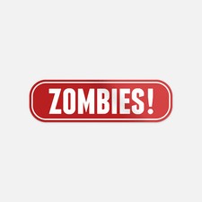 Warning Zombie Slogan Sign Vinyl Sticker Decal Warning Zombie Slogan Sign Vinyl Sticker Decal