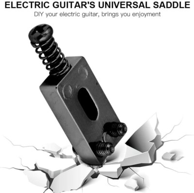 1 Stück E-Gitarre Tremolo Steg Sättel Ersatzsteg Sättel schwarz
