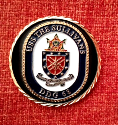 USS The Sullivans Challenge Coin - DDG 68 - ''We Stick Together''