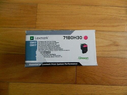 GENUINE Lexmark 71B0H30 Magenta High-Yield Toner Cartridge CS417 CX417 NEW SEALE