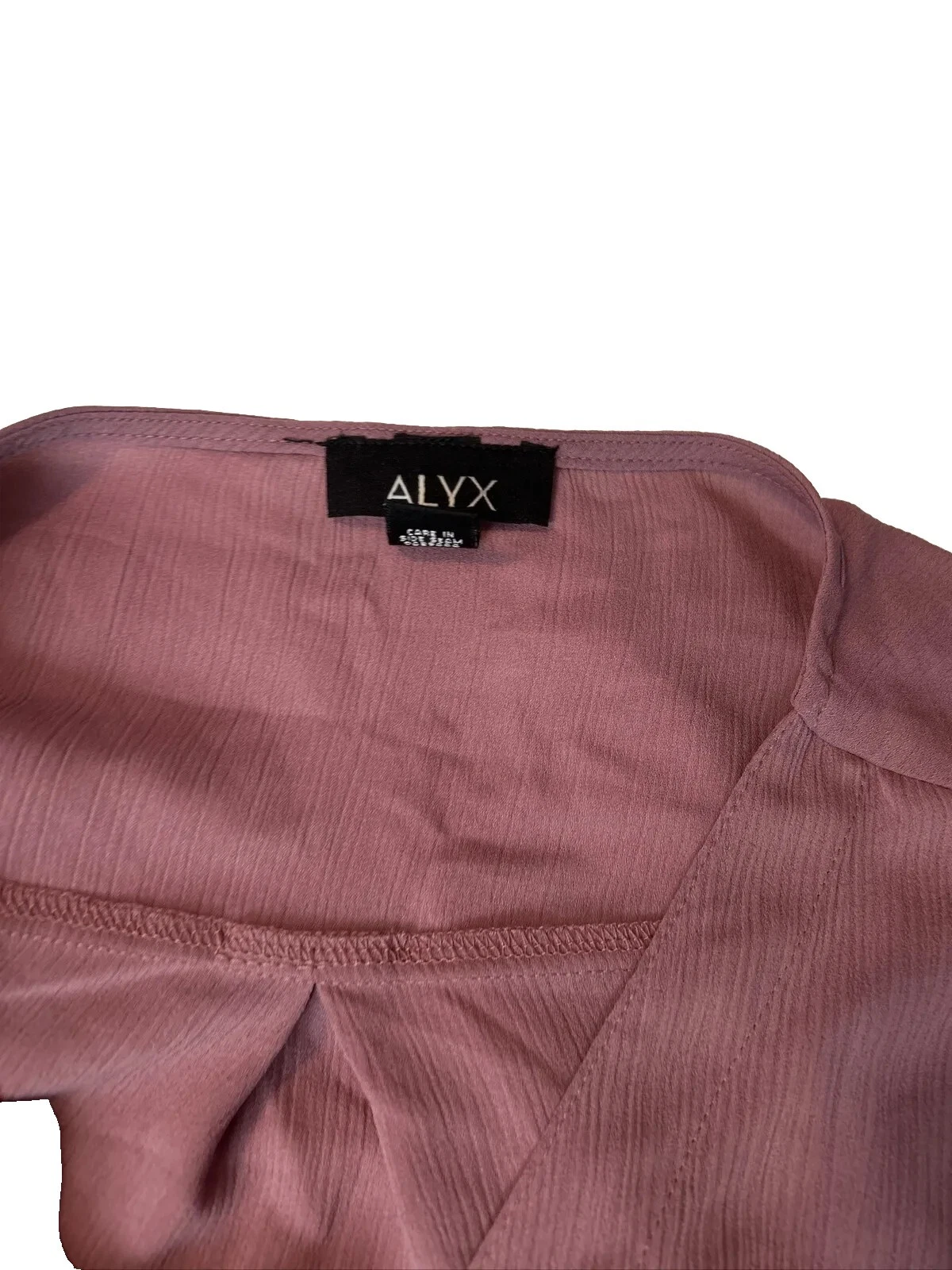 ALYX Tunica Donna Camicia Maniche Campana Rosa Fluo Suze XL Remark