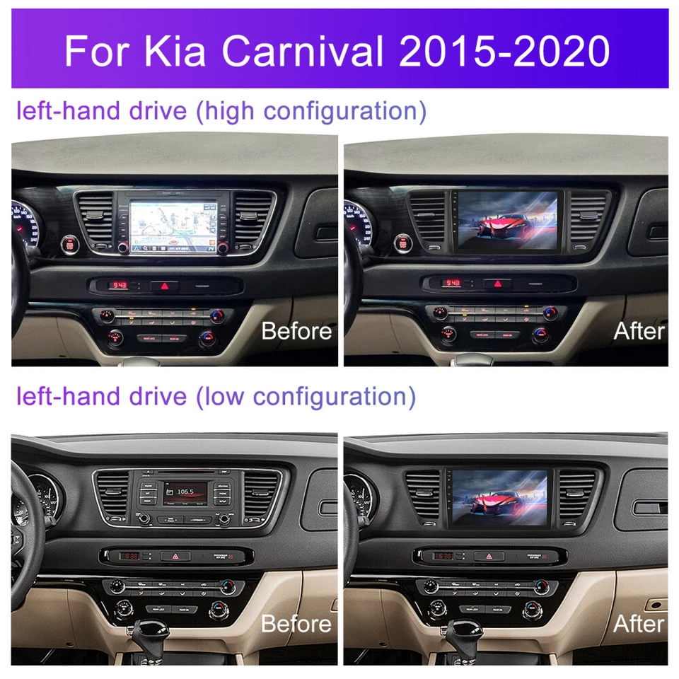 For Kia Carnival Sedona 2015-2020 1+32GB 9" Car Stereo Radio Android 13 GPS Navi - Image 2 of 4