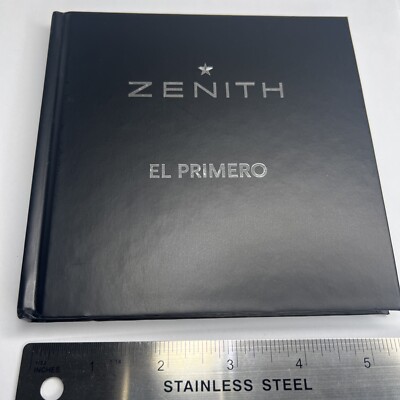 Zenith El Primero Hard Cover Watch Manual Instruction User Guide 10 Languages
