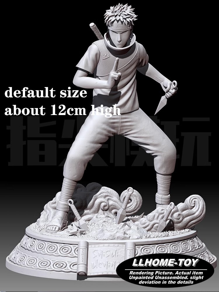Anime Ninja Shippuden Uchiha Shisui Sharingan lucha resina impresión 3D GK kit figura